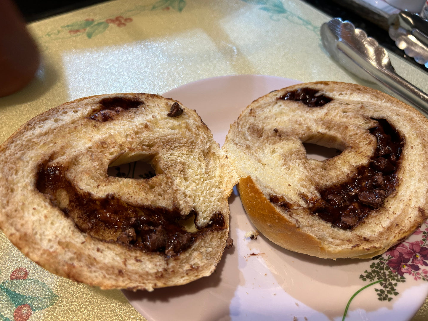 The Mona Lisa Bagel stuffed with Chocolate - Mont Royal Bagels