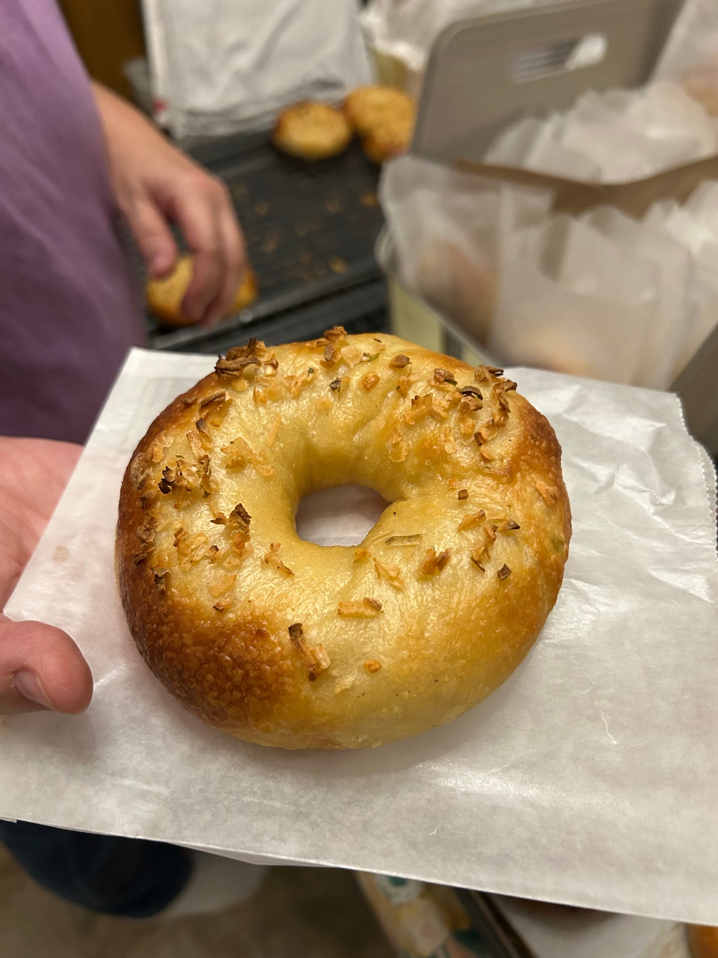Sweet Onion Bagel