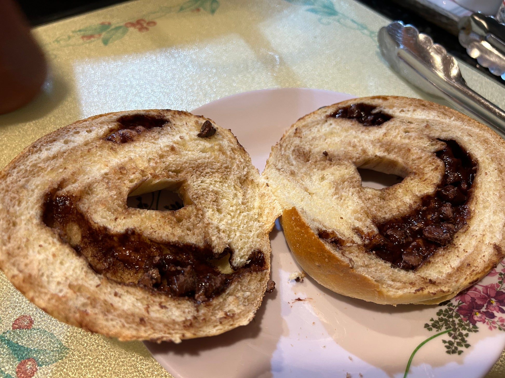 The Mona Lisa Bagel stuffed with Chocolate - Mont Royal Bagels