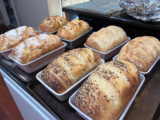 Rustic Sourdough Breakfast Loaves