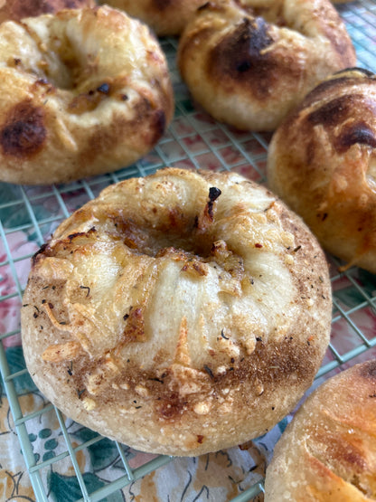 French Onion Bagel Bialy